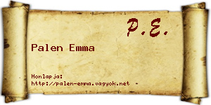 Palen Emma névjegykártya